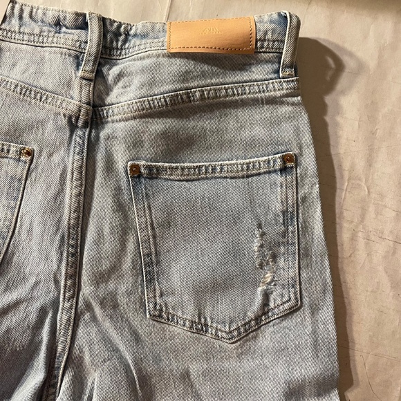 Zara Light Blue Slim Flare Jeans - Picture 10 of 14